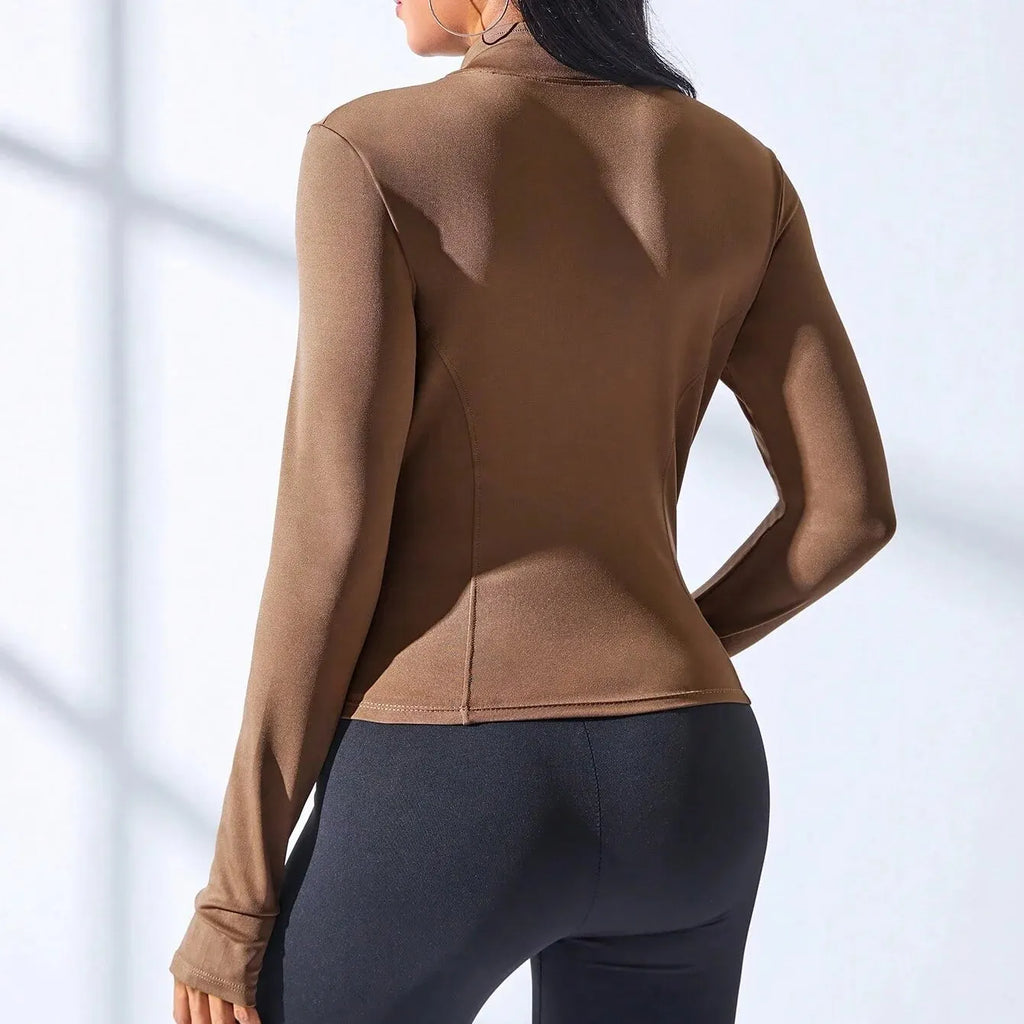 Casaco Yoga FitLine Elegância Esportiva que modela