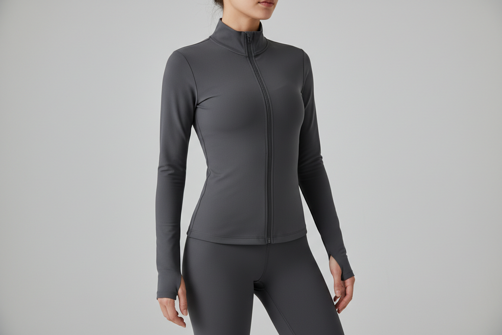 Casaco Yoga FitLine Elegância Esportiva que modela