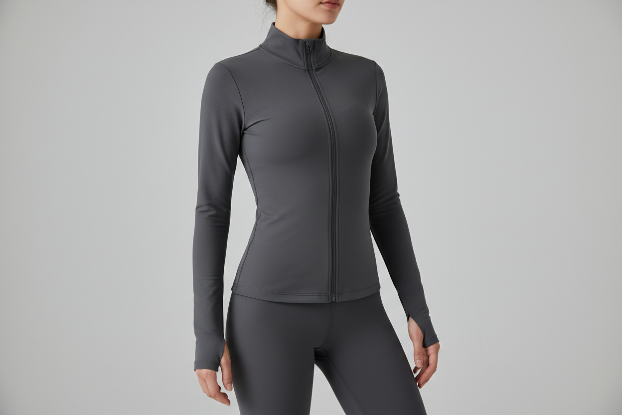 Casaco Yoga FitLine Elegância Esportiva que modela